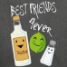 Beste Freunde Für Immer Tequila Limette Salz Schultertasche aus Recycling-Material