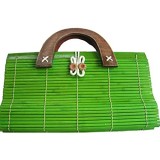 Kunsthandwerk Asien Tasche aus Bambus im japanischen Stil Henkeltasche in verschiedenen Farben Größe 30 x 16 cn