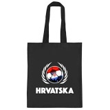 ShirtStreet Hrvatska Croatia Fussball WM Fanfest Gruppen natur Jutebeutel Stoffbeutel Tote Bag Fußball Kroatien