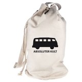 Shirtstreet24 ABSOLUTER KULT Bus bedruckter Seesack Umhängetasche Schultertasche Beutel Bag