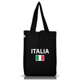 Shirtstreet24 EM/WM 20 - Italia Italien Italy Jutebeutel Stoff Tasche Earth Positive (ONE SIZE)
