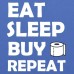 Spreadshirt Hamsterkauf Eat Sleep Buy Repeat Stoffbeutel
