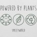 Spreadshirt SmileyWorld Powered By Plants Stoffbeutel