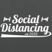 Spreadshirt Social Distancing est. 2020 Stoffbeutel Graphite