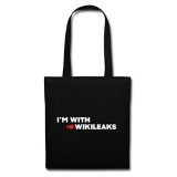 Spreadshirt WikiLeaks I'm With Wikileaks Stoffbeutel