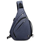 WeMiao Oxford Sling Bag Rucksack Sport Travel Chest Bag Crossbody Schulter Daypack für Männer
