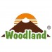 Woodland® Luxus-Handgelenk/Umhängetasche aus naturbelassenem Büffelleder in Dunkelbraun/Taupe