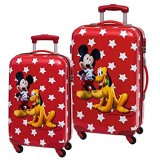 Disney ABS Koffer Set Mickey & Pluto Rot