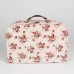 Koffer in 3-delige set vintage met rozen opbergdozen
