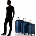Traveler\'s Choice Riverside Premium Ultraleichtes Polycarbonat Hardside Gepäck mit Spinnrollen TSA-Schloss