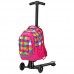 ZzheHou Gepäck Koffer 120 ° Frei Drehbar Von Elektrischen Ladungen Tragbare Gepäckwagen Geeignet for Jugendliche Leicht Zu Tragen (Color : Pink Size : 56×36×25CM)