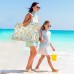 Mnsruu Tote Handtasche gelber floraler Stil große Schultertasche Strandtasche Baumwollseilgriffe Reise-Tragetasche für Frauen