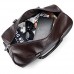 Reisetasche Herren Leder Travel Weekender Overnight Bag Gepäck Taschen Carry On Bag Umhängetasche Tote Schulter Handtasche In der täglichen Reise verwendet (Farbe : Braun Size : 44x19x26cm)