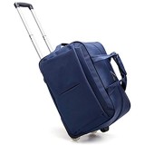 Adlereyire Laptop Trolley-Tasche mit hohen Kapazität Stilvolle Leicht Seesack Convenient Roller Wasserdicht Verschleißbeständige Schutz (Color : Blue Size : 50 * 27 * 30cm)