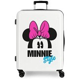 Disney Minnie Style Mittlerer Koffer Mehrfarbig 48x70x26 cms Hartschalen ABS Kombinationsschloss 81L 4 2Kgs 4 Doppelräder