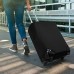 kwmobile Koffer Hülle für Verschiedene Größen - Elastische Kofferschutzhülle mit Reißverschluss - Reisekoffer Case in Schwarz
