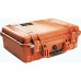 PELI 1500 Wasserdichter Koffer für Kameraausrüstung IP67-Zertifiziert 19L Volumen Hergestellt in Deutschland Mit Schaumstoffeinlage (Anpassbar) Orange