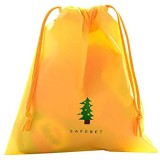 Dosige Einfache Tasche mit Kordelzug Wasserdicht Speicher Taschen Reise Outdoor-Kulturtaschen Gelb 23.8 x 20.7 cm