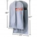 Kleid Kleidersack Atmungsaktiv Reise oder Aufbewahrung Anzug Tasche mit transparentem Fenster 5 Stück 3 mittel und 2 große schwarz