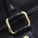 Schwarz Leder Reisen Machen Duffle Tasche Gepäck für Männer und Frauen