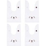 VALICLUD 100 Stück Bequeme Verpackungsbeutel Nougat-Beutel Long Rabbit Ear Food Bags (Weiß)