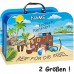 alles-meine.de GmbH 2 TLG. Set Kinderkoffer / Koffer / Kofferset - in 2 verschiedenen GRÖßen - Reif für die Insel - endlich Rentner ! - incl. Name - Kofferset - für Spielzeug u..