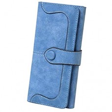 Damen RFID Lange Brieftasche Armband Geldbörse Große Kapazität 18 Kartensteckplätze Kartenhalter 5 5 Handytasche Vegan Leder