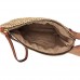 Auony Stroh-Clutch-Handtasche für Damen mit Reißverschluss und Griff