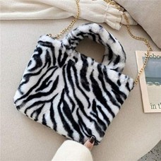 Ningb Fur Bag Animal Print Leopard Tasche Frauen Damen Winter warme Umhängetaschen Large Capacity Shoudler Clutch 8