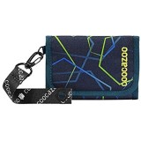 coocazoo Geldbeutel AnyPenny „Laserbeam Blue“ blau Portemonnaie mit Sichtfenster innen & außen Münzfach viele Kartenfächer Klettverschluss für Jungen