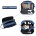 Kulturbeutel VASCHY Wasserabweisend Unisex Reise kit Waschtasche Klein Kosmetiktasche für Make-up Rasieren mit Separaten Fächern Kulturtaschen Blau