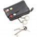MATADOR ECHT Leder Schlüsseletui Schlüsseltasche Handgefertigt RFID YKK Reißverschluss Schwarz