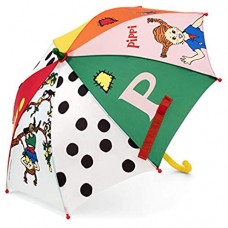 Micki & Friends 44377400 Pippi Langstrumpf Regenschirm Sonnenschirm Kinderregenschirm - Kinder – bunt - ab 3 Jahren - Astrid Lindgren