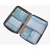 Packwürfel für Reise -7 Sets Packing Cubes Koffer-Organizer Aufbewahrungstasche wasserdicht und leichtgewichtig - Koffer Kompressionsbeutel (grau blau)