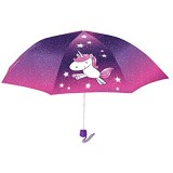 POS 28281 - Taschenschirm mit niedlichem Einhorn Motiv Regenschirm für Mädchen mit manueller Öffnung windfest ideal für Unterwegs den Ranzen oder die Handtasche