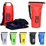 Relaxdays Ocean Pack 10L wasserdichter Dry Bag ultraleichter Trockensack für Segeln Rafting Skifahren