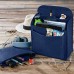 Rucksack Organizer mit herausnehmbarer Reißverschlusstasche aus Filz blau (Farbe wählbar) | Einsatz für z.B. Fjallraven Classic