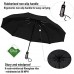 VAN BEEKEN Regenschirm sturmfest bis 140 km/h - Kleiner Leichter und kompakter Damen Herren Schirm mit Auf-Zu-Automatik - windsicherer Taschenschirm mit Etui Tasche und Teflon-Beschichtung Schwarz