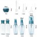ZKSM 9 Stück Reise Flaschen Set Leer Reiseflasche Nachfüllbare Plastikflasche Transparentes Kosmetik Container für Flugreisen Camping Geschäftsreise Shampoo Lotion