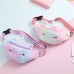Fenical Gürteltasche Mädchen Einhorn Plüsch Hüfttasche süße kleine Brusttasche Cartoon Schlinge Reisetasche für Baby Kinder Mädchen - violett