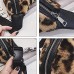 MoGist Gürteltasche Mode Leopardenmuster Künstlicher Plüsch Bauchtasche mit Reißverschluss Outdoor Reise Sport Laufen Hüfttasche (Rosa)