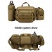 Yakmoo Große Hüfttasche Taktischer Militärstil Bauchtasche wasserdichte Molle System Gürteltasche von Multifunktion für Outdoors