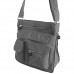 Bag Street Umhängetasche Schultertasche Tasche Messengertasche Stofftasche Crossbag Wandertasche (Grau) präsentiert von ZMOKA®