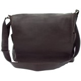 Piel Leather Urban Messenger Bag Chocolate One Size