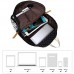 Canvas Rucksack Schultaschen Set for Teenager Mädchen Casual Daypack + Umhängetasche + Federmäppchen ， Schulter Reiserucksack Laptop Messenger Bag (Color : Black)