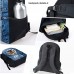 HUGS IDEA 3D-Basketball-Rucksack-Set mit isolierter Lunchtasche Federmäppchen für Kinder und Jungen