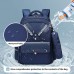 Primäre Rollrucksäcke Sets für Jungen Mädchen - Kinder Trolley Schultasche Abnehmbarer Rucksack für Teenager mit 6 Rädern Reisegepäck mit Federmäppchen Trolley Rucksack