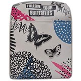 DOGO Damen Rucksack - Kleiner Tagesrucksack - veganes Leder - Smally Bag - Follow Your Butterflies