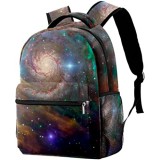 Rucksack Universum Nacht Sternenhimmel Weltraum Schultasche Rucksack Reise Casual Daypack für Frauen Teenager Mädchen Jungen
