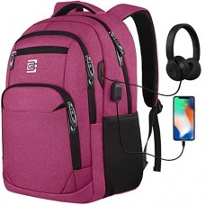 marcello Laptop Rucksäcke mit USB-Ladeanschluss Herren Damen für Arbeit Schule Uni Schulrucksack für Jungen Teenager mit Laptopfach & Anti Diebstahl Tasche